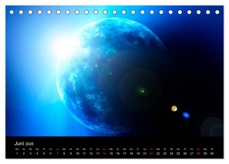 Produktbild: Ferne Welten (Tischkalender 2026 DIN A5 quer), CALVENDO Monatskalender