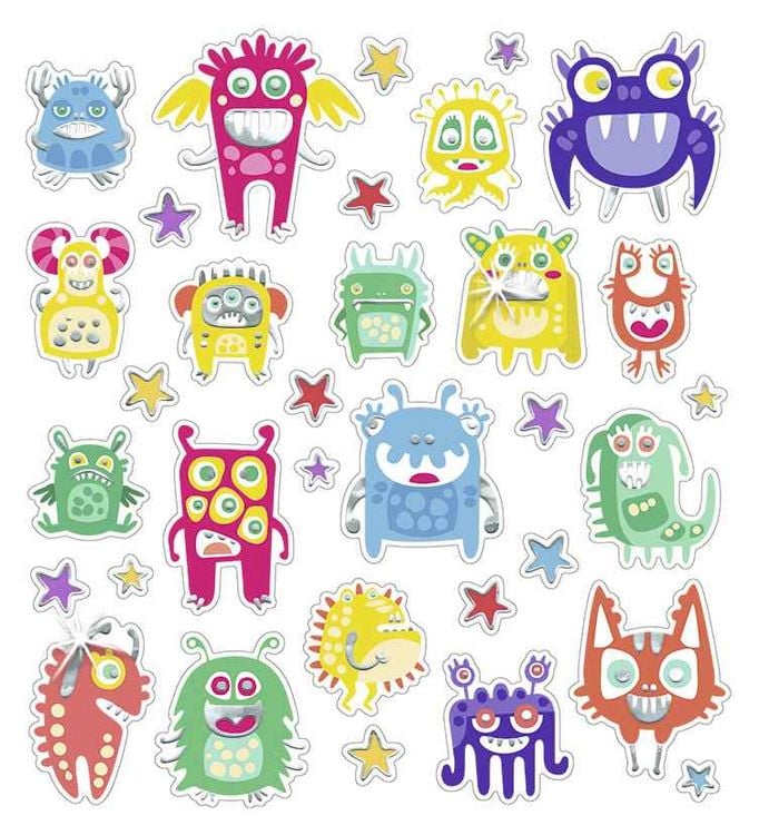 Produktbild: URSUS Dekorationsartikel Glitzer-Sticker Fun 04