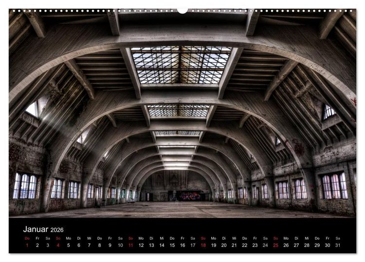 Produktbild: Lost Places - Verlassene Orte (Wandkalender 2026 DIN A2 quer), CALVENDO Monatskalender