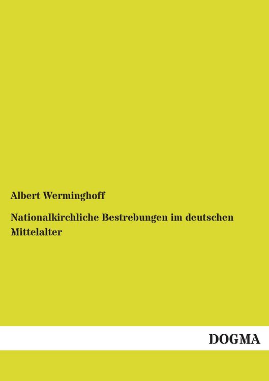 Produktbild: Nationalkirchliche Bestrebungen im deutschen Mittelalter
