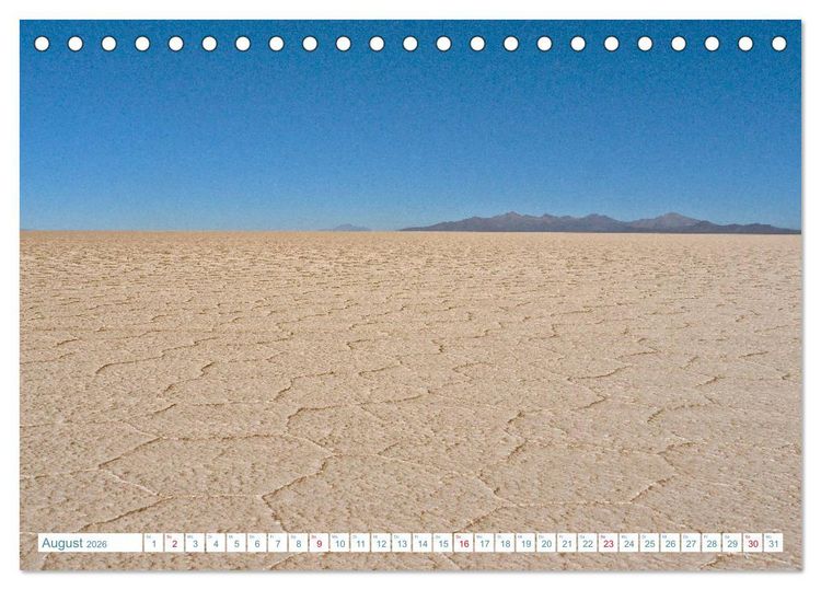 Produktbild: Bolivien - Land und Leute (Tischkalender 2026 DIN A5 quer), CALVENDO Monatskalender