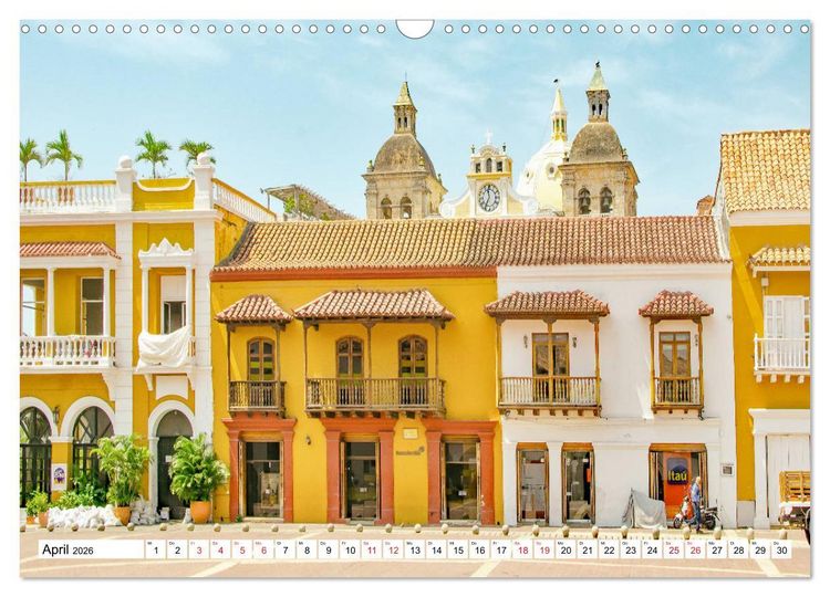 Produktbild: Cartagena - Stadt an der Karibikk&uuml;ste Kolumbiens (Wandkalender 2026 DIN A3 quer), CALVENDO Monatskalender