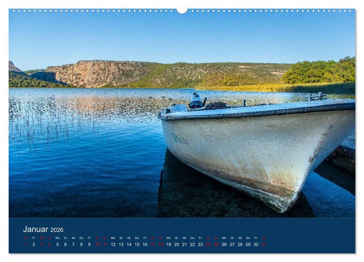 Produktbild: Nationalpark Krka - Wasser-Wunderwelt in Dalmatien (Wandkalender 2026 DIN A2 quer), CALVENDO Monatskalender