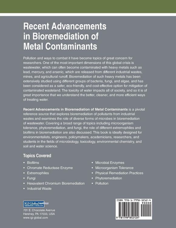 Produktbild: Recent Advancements in Bioremediation of Metal Contaminants