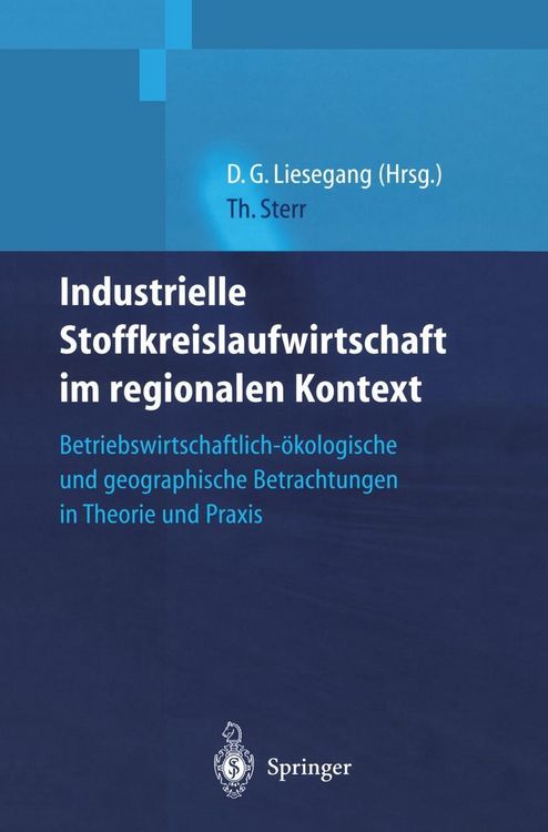 Produktbild: Industrielle Stoffkreislaufwirtschaft im regionalen Kontext