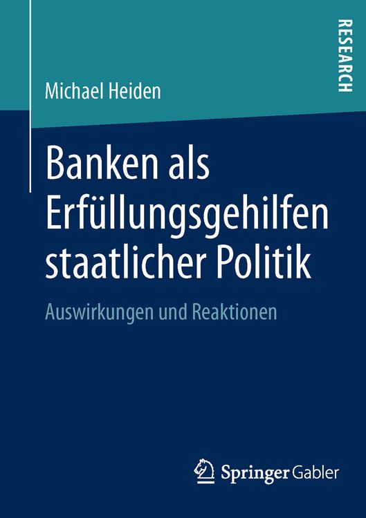 Produktbild: Banken als Erf&uuml;llungsgehilfen staatlicher Politik