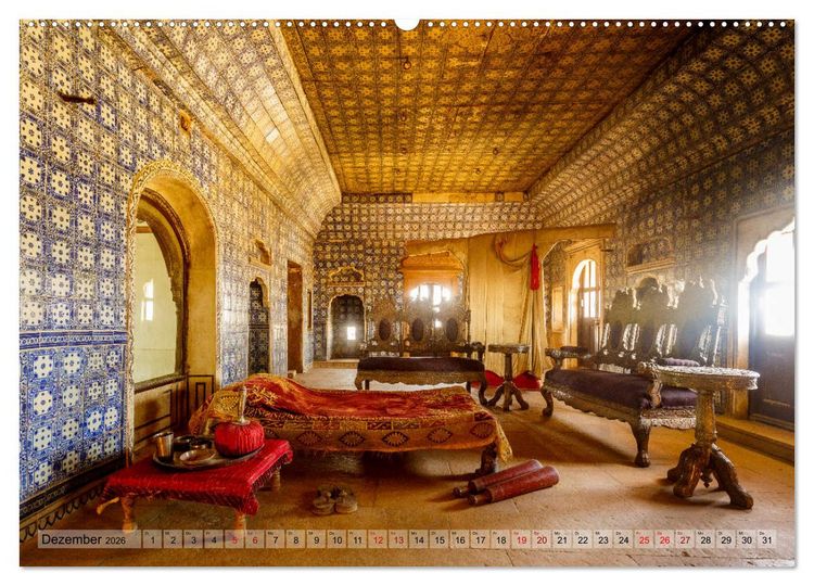 Produktbild: Indien Rajasthan: Unterwegs im Land der K&ouml;nige (hochwertiger Premium Wandkalender 2026 DIN A2 quer), Kunstdruck in Hochglanz