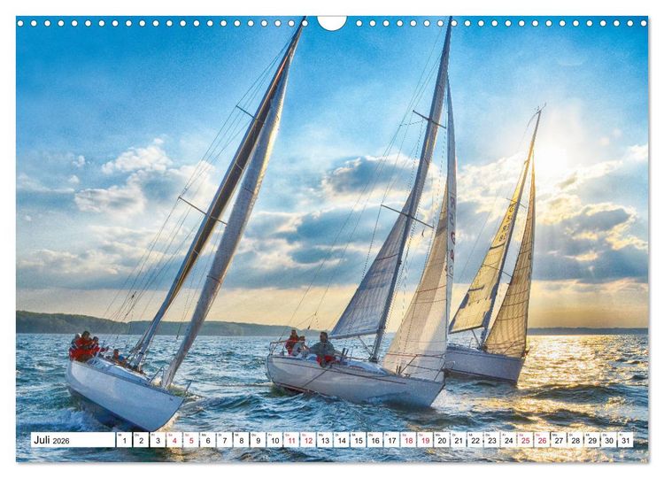 Produktbild: Leidenschaft Segeln (Wandkalender 2026 DIN A3 quer), CALVENDO Monatskalender
