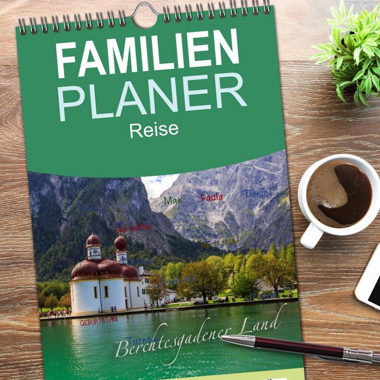 Produktbild: Familienplaner 2026 - Berchtesgadener Land mit 5 Spalten (Wandkalender, 21 x 45 cm) CALVENDO