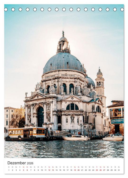 Produktbild: Venedig - Eine Stadt zum Verlieben. (Tischkalender 2026 DIN A5 hoch), CALVENDO Monatskalender