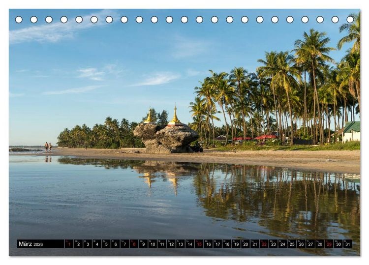 Produktbild: Myanmar - Burma (Tischkalender 2026 DIN A5 quer), CALVENDO Monatskalender