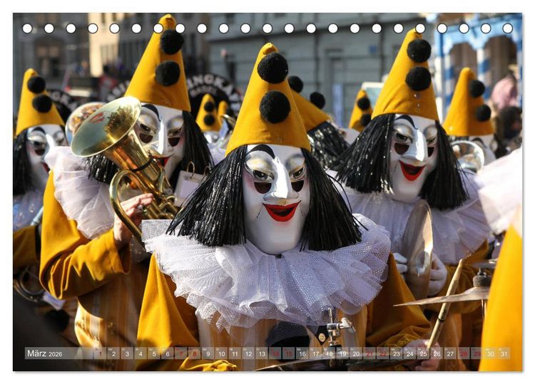 Produktbild: Basels Fasnacht (Tischkalender 2026 DIN A5 quer), CALVENDO Monatskalender