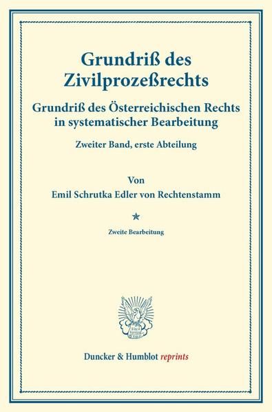 Produktbild: Grundri&szlig; des Zivilproze&szlig;rechts.
