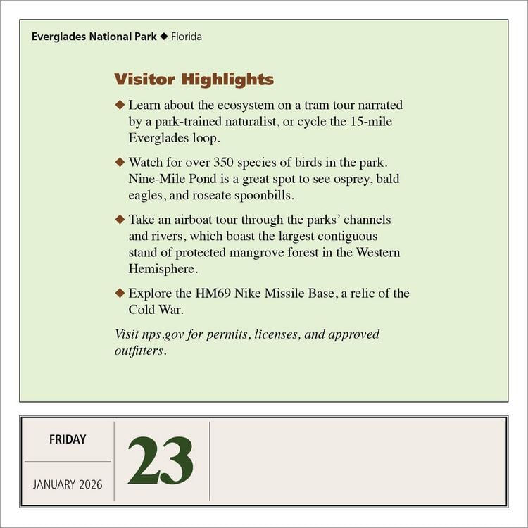Produktbild: National Parks Page-A-Day(r) Calendar 2026