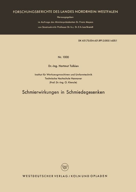 Produktbild: Schmierwirkungen in Schmiedegesenken