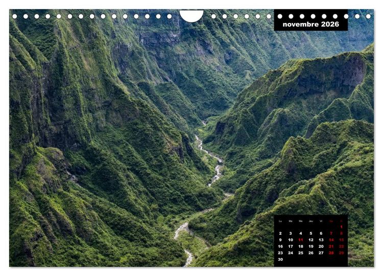 Produktbild: Paysages de l'&icirc;le de La R&eacute;union (Calendrier mural 2026 DIN A4 vertical), CALVENDO calendrier mensuel