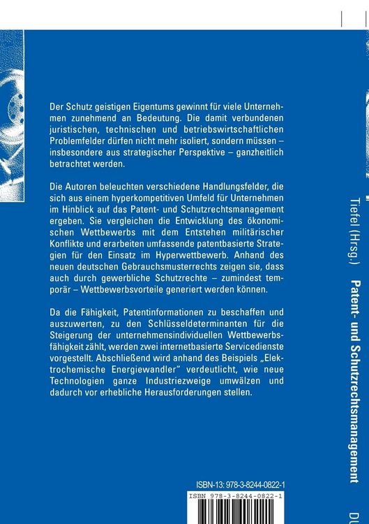Produktbild: Patent- und Schutzrechtsmanagement in Zeiten des Hyperwettbewerbs