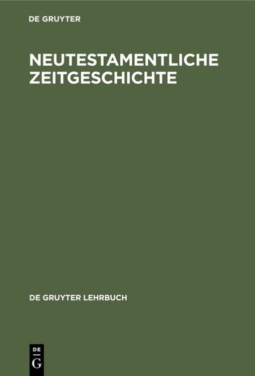 Produktbild: Neutestamentliche Zeitgeschichte