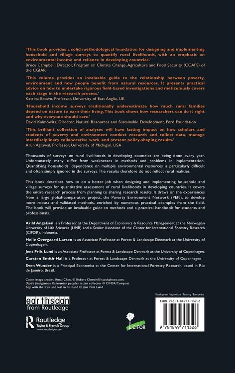 Produktbild: Measuring Livelihoods and Environmental Dependence
