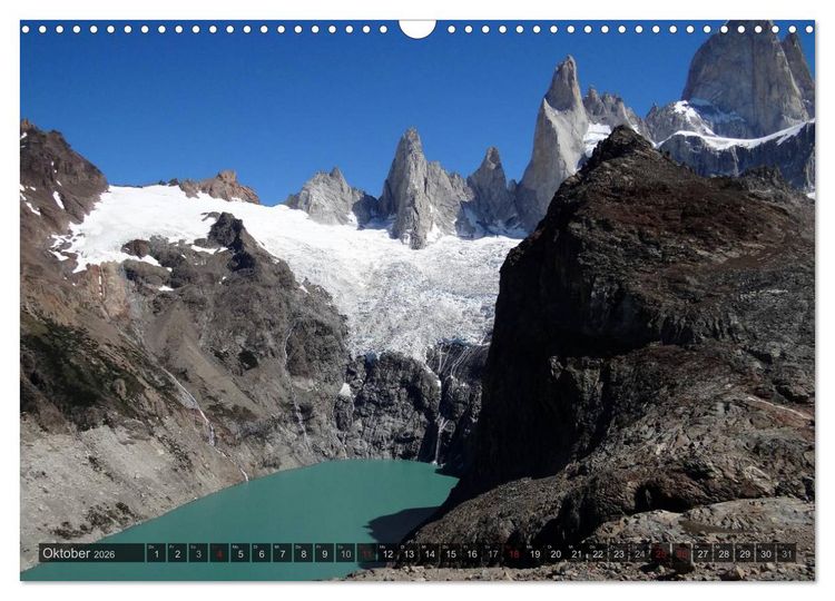 Produktbild: Argentinien und Chile - vom Regenwald bis Feuerland (Wandkalender 2026 DIN A3 quer), CALVENDO Monatskalender