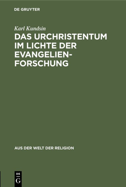 Produktbild: Das Urchristentum im Lichte der Evangelienforschung