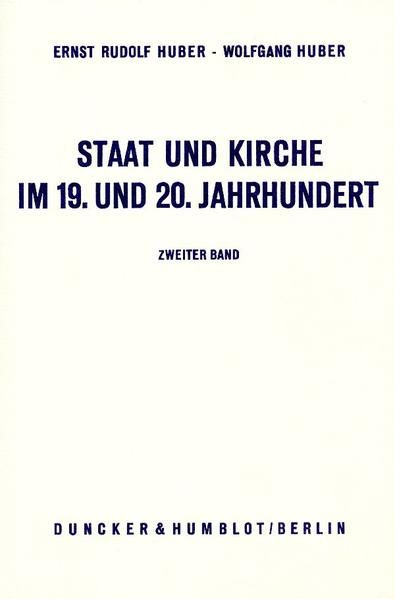 Produktbild: Staat und Kirche im 19. und 20. Jahrhundert.