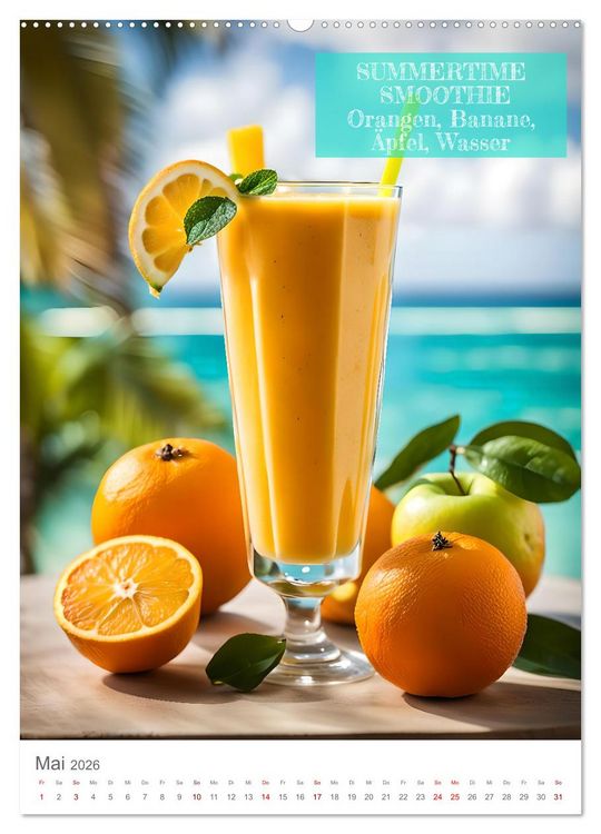 Produktbild: Vitamine im Glas - Gesunde Smoothie Kreationen (Wandkalender 2026 DIN A2 hoch), CALVENDO Monatskalender
