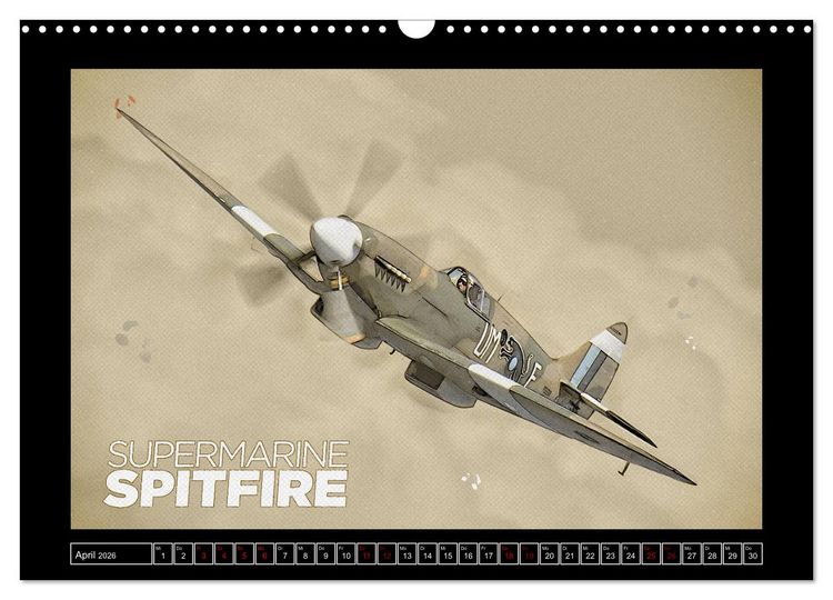 Produktbild: Aero Action Art - Luftfahrt Kunst (Wandkalender 2026 DIN A3 quer), CALVENDO Monatskalender