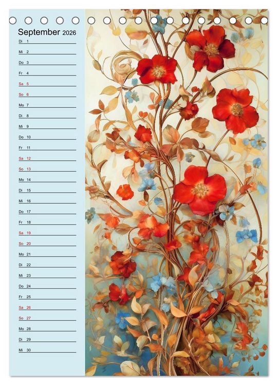 Produktbild: Bl&uuml;tenarrangements (Tischkalender 2026 DIN A5 hoch), CALVENDO Monatskalender