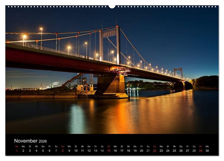 Produktbild: Duisburgs N&auml;chte (Wandkalender 2026 DIN A2 quer), CALVENDO Monatskalender