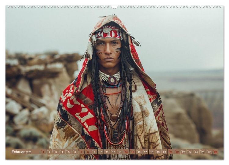 Produktbild: Reise mit der indianischen Seele (hochwertiger Premium Wandkalender 2026 DIN A2 quer), Kunstdruck in Hochglanz