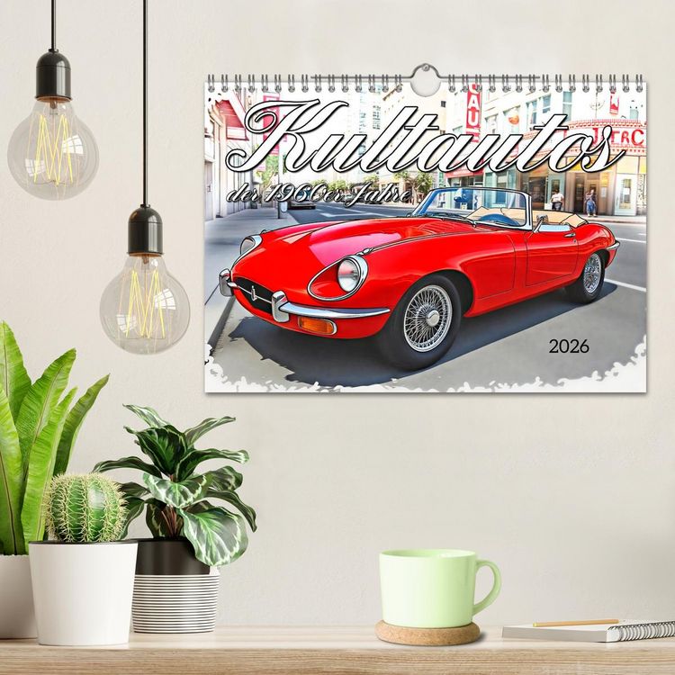 Produktbild: Kultautos der 1960er Jahre (Wandkalender 2026 DIN A4 quer), CALVENDO Monatskalender