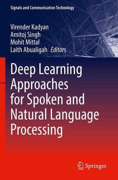 Produktbild: Deep Learning Approaches for Spoken and Natural Language Processing