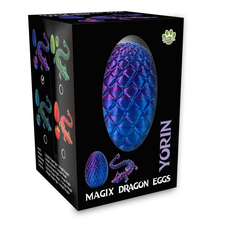 Produktbild: Drachenei "MagiX Dragon Egg YORIN", lila, Drachen 22,5 cm & Ei 8 cm