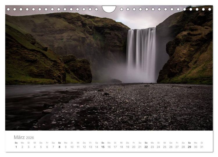 Produktbild: Island - Iceland Impressionen (Wandkalender 2026 DIN A4 quer), CALVENDO Monatskalender