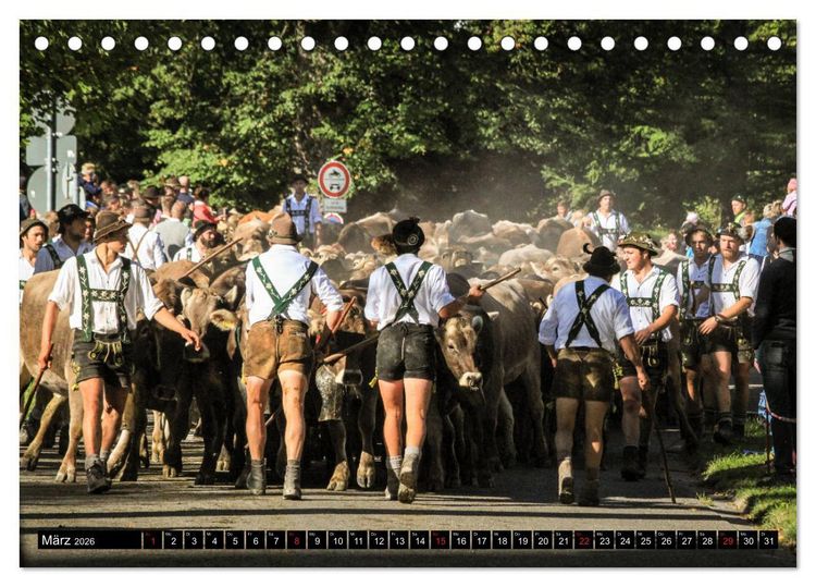 Produktbild: Faszination Allg&auml;u (Tischkalender 2026 DIN A5 quer), CALVENDO Monatskalender