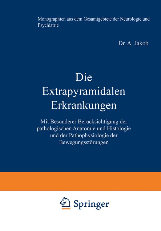 Produktbild: Die Extrapyramidalen Erkrankungen
