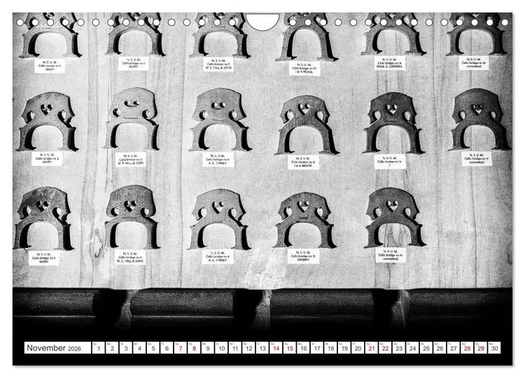 Produktbild: Geigenbau (Wandkalender 2026 DIN A4 quer), CALVENDO Monatskalender