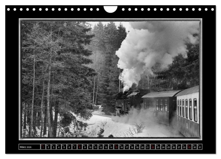 Produktbild: Unter Dampf - Eisenbahnromantik im Harz (Wandkalender 2026 DIN A4 quer), CALVENDO Monatskalender