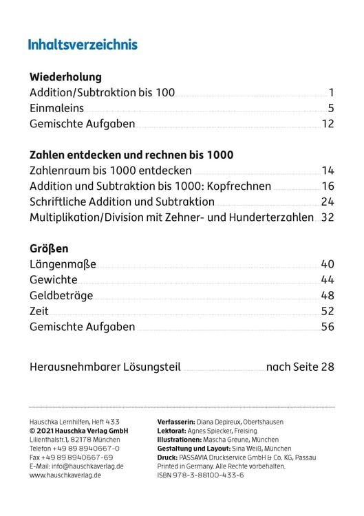 Produktbild: Mein &Uuml;bungsheft Rechnen 3. Klasse