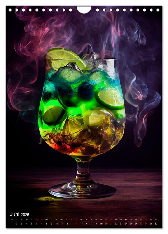 Produktbild: Cocktails - Bew&auml;hrter Genuss neu interpretiert (Wandkalender 2026 DIN A4 hoch), CALVENDO Monatskalender