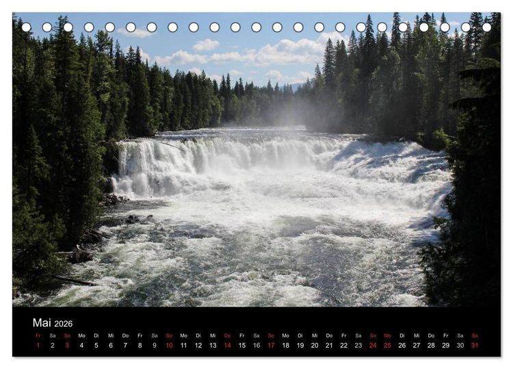 Produktbild: Kanadas Westen 2026 (Tischkalender 2026 DIN A5 quer), CALVENDO Monatskalender