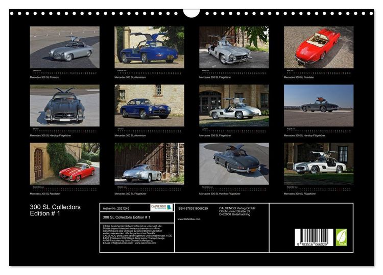Produktbild: 300 SL Collectors Edition # 1 (Wandkalender 2026 DIN A3 quer), CALVENDO Monatskalender
