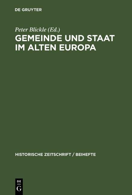 Produktbild: Gemeinde und Staat im Alten Europa