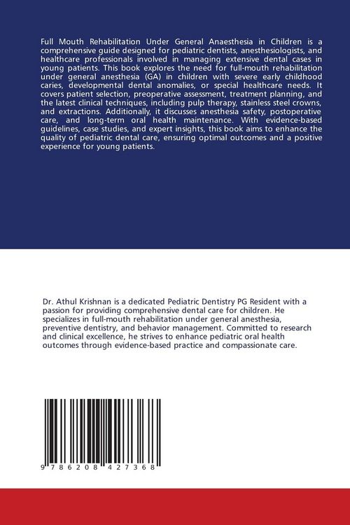 Produktbild: Full Mouth Rehabilitation Under General Anaesthesia in Children