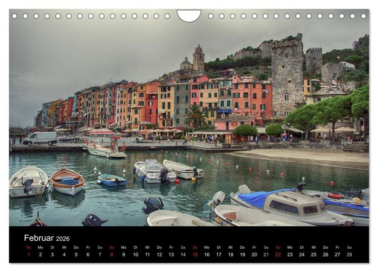 Produktbild: Bella Italia &ndash; Impressionen aus der Toskana und Ligurien (Wandkalender 2026 DIN A4 quer), CALVENDO Monatskalender