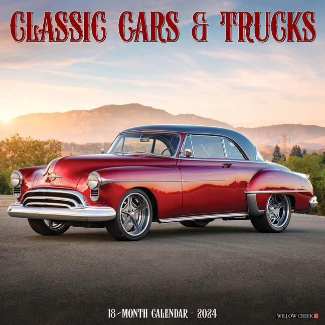 Produktbild: Willow Creek Press: Classic Cars & Trucks 12 X 12 Wall Calen