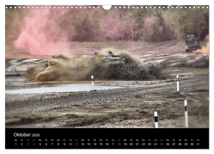 Produktbild: Panzerstahl auf der Heide &ndash; Das Heer legt wieder los (Wandkalender 2026 DIN A3 quer), CALVENDO Monatskalender