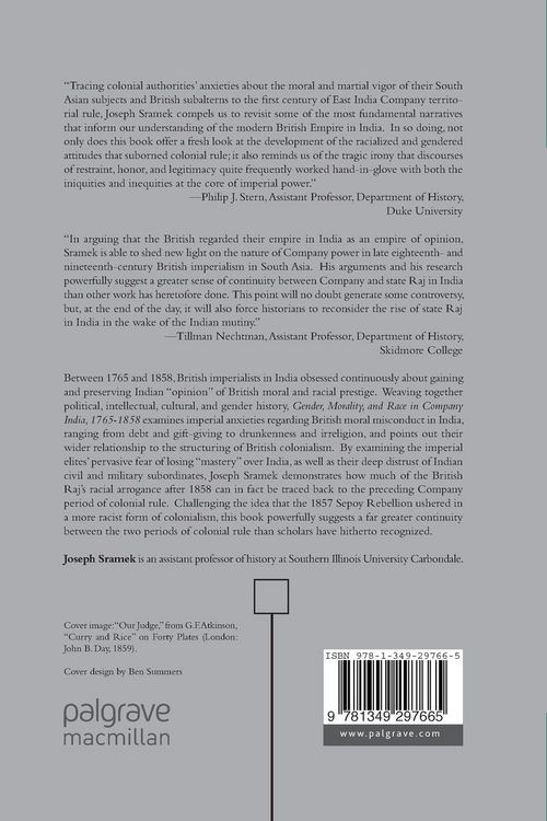 Produktbild: Gender, Morality, and Race in Company India, 1765-1858