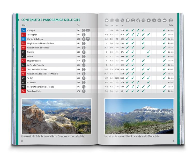 Produktbild: KOMPASS guida escursionistica Val Badia, Eccezionali Dolomiti, 50 itinerari